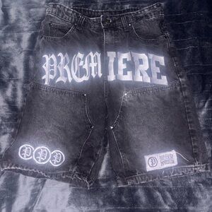 Premier Dark Gray Jean Shorts